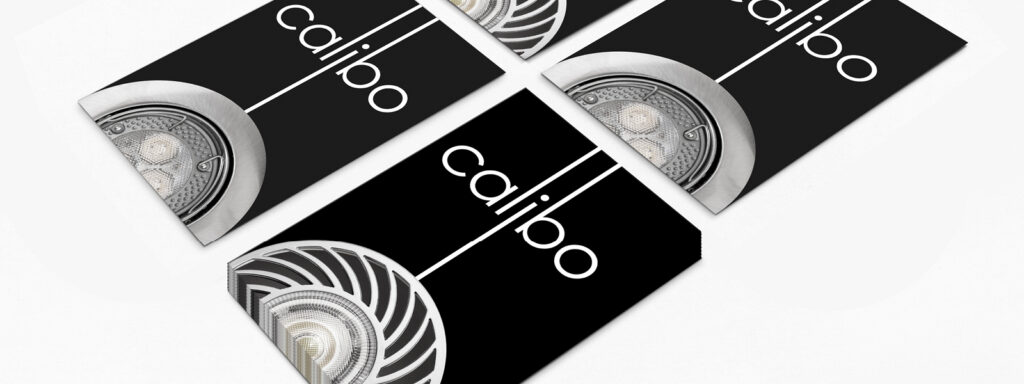 Calibo lighting brand applied to circular product packaging