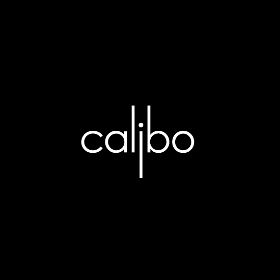 Calibo wordmark in white on a black background