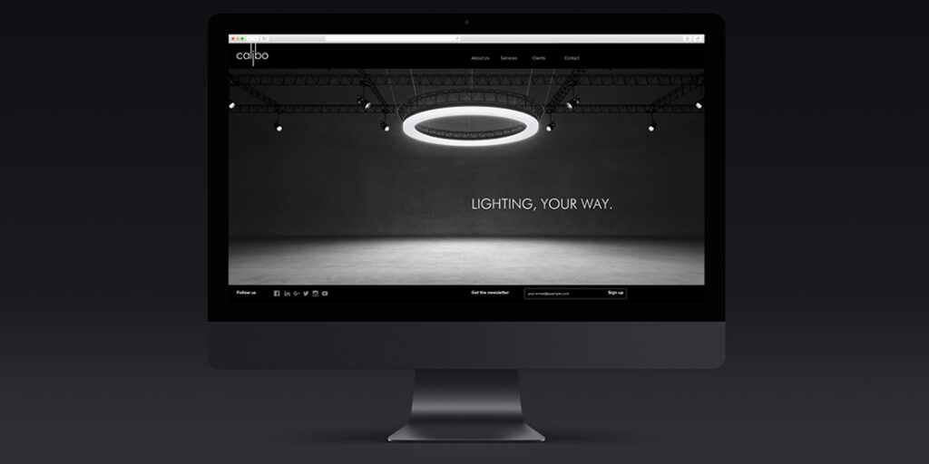 Calibo website displayed on a desktop computer