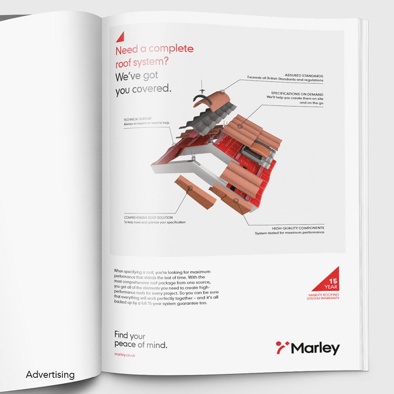Marley product brochure explaining roof tile design