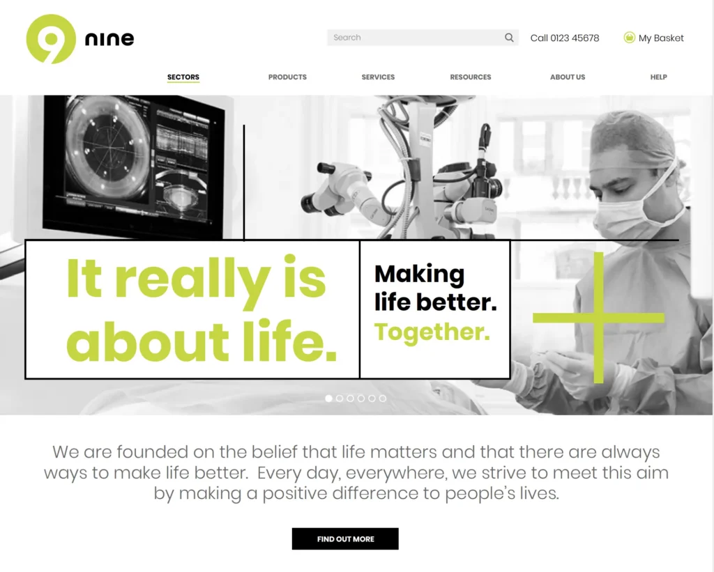 Nine Group brand identity and communications